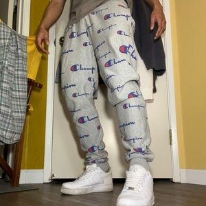 Champion Sweatpants All Over Logo